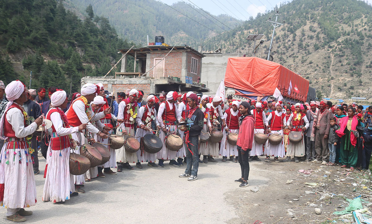 विजय जुलुसका साँस्कृतिक झाँकी