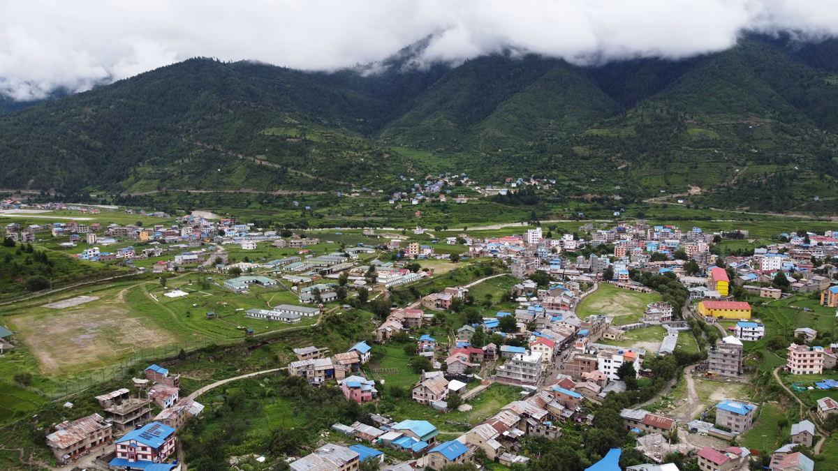 उच्च हिमाली जिल्ला 'जुम्ला' बजार र आसपासको क्षेत्र