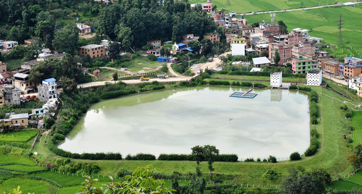 पनौती बिजुली घरको पानी पोखरी