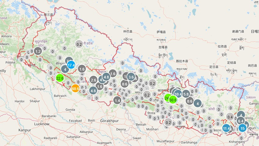 आइतबारकाे माैसम : वागमतीसहित चार प्रदेशमा मुसलधारे वर्षा हुने