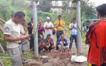 भोजपुरको कुदाककाउले ताँबुमा पुग्यो बिजुली, स्थानीय खुसी