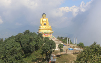 आन्तरिक तथा बाह्य पर्यटकको आकर्षक गन्तव्य बन्दै थाप्लेको 'बुद्धमूर्ति'