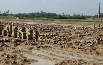 बेमाैसमी वर्षाका कारण १० कराेड मूल्य बराबरकाे काँचाे इँटा क्षति भएकाे व्यवसायीकाे दाबी