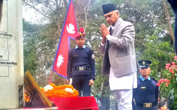 प्रदेश प्रमुख तथा मुख्यमन्त्रीहरूद्वारा अमर शहीदहरूप्रति श्रद्धाञ्जली