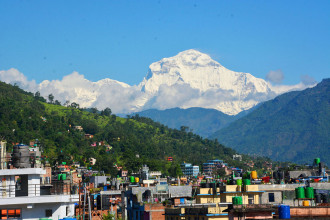 एक साताकाे झरीपछि खुलेकाे धवलागिरी हिमाल