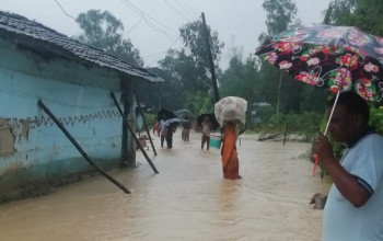 पूर्वी तराईमा भारी वर्षा, साना नदीमा आकस्मिक बाढी आउने चेतावनी