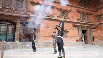 हनुमानढोका दशैंघरमा जमरा राखियो (फोटो फिचर)