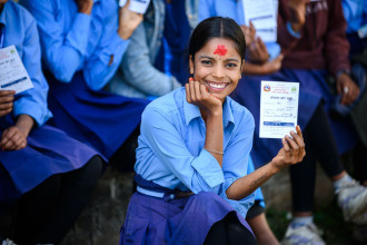 तेह्र लाख किशोरीले लगाए एचपिभी खोप