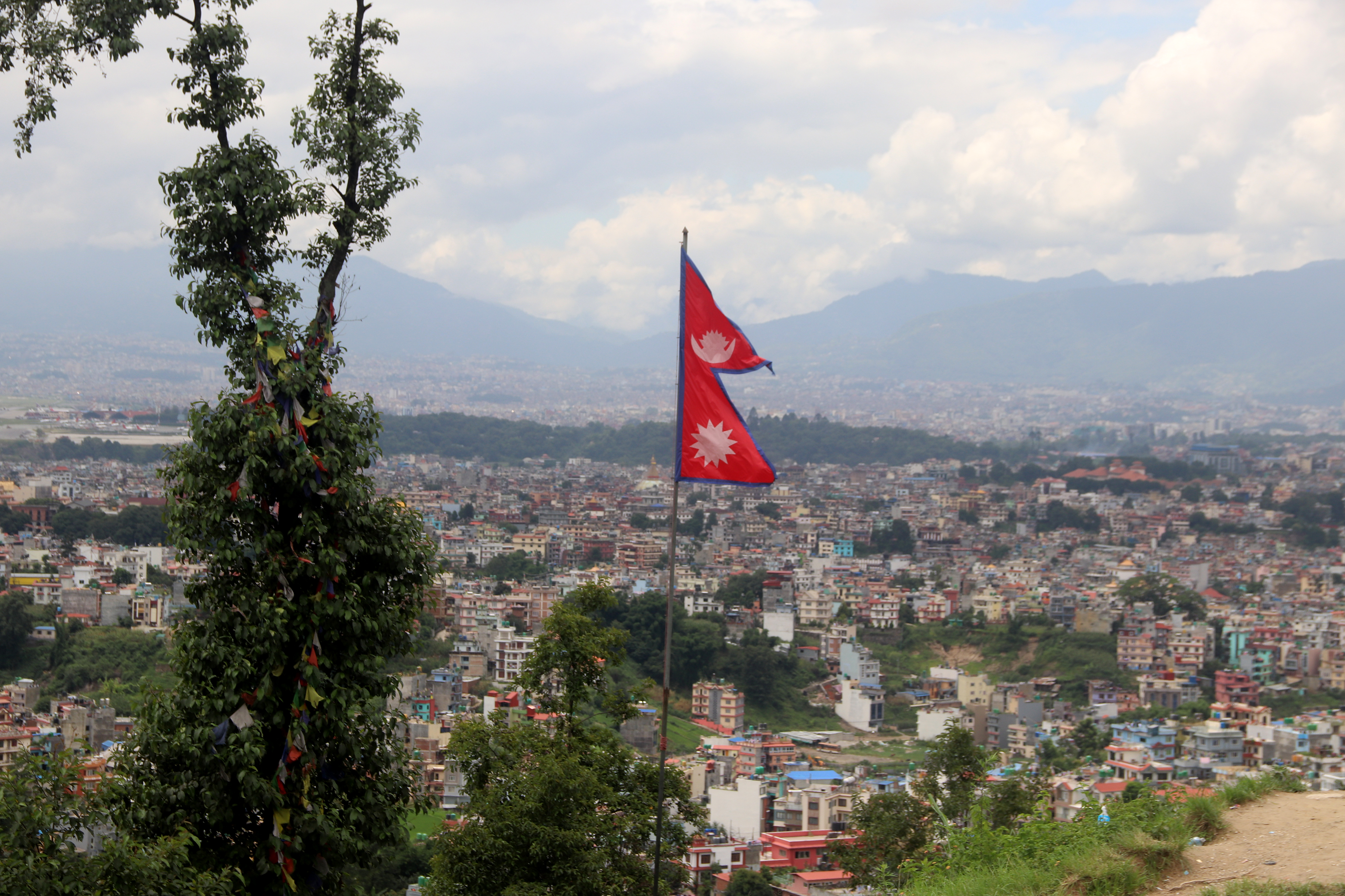 काठमाडौँ उपत्यकाको दृश्य